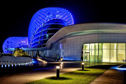 Светодиодная подсветка купола отеля YAS в Абу-Даби